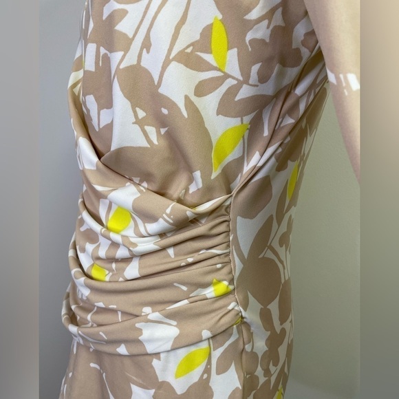 New York & Co. Tan 3/4 Sleeve Top Sz M - Picture 3 of 8